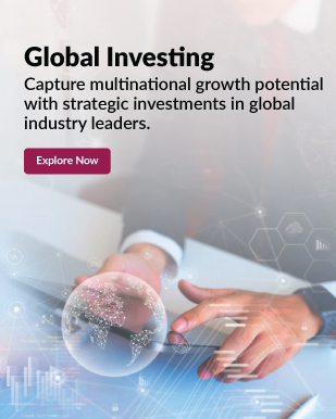 Original Global Investing campaign card from Axis Direct